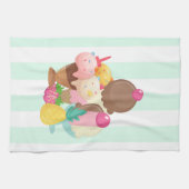 Linge De Cuisine Poncs de crème glacée avec arrosages (Horizontal)