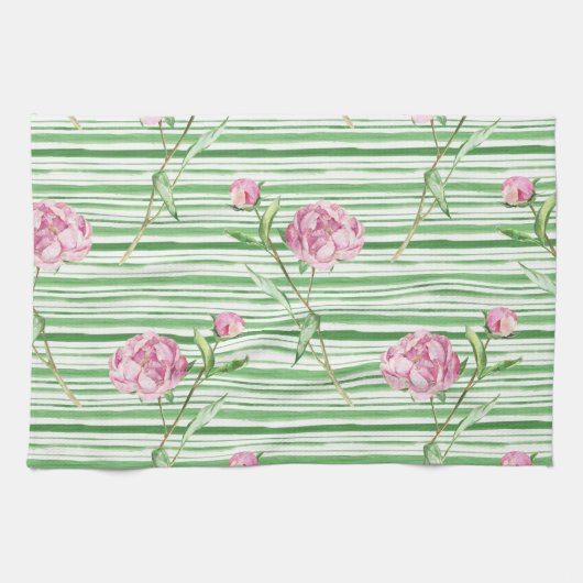 Linge De Cuisine poney aquarelle (Horizontal)