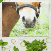 LINGE DE CUISINE PONEY BRUN MIGNON (Plié)