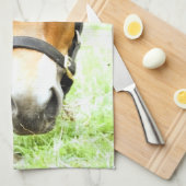 LINGE DE CUISINE PONEY BRUN MIGNON (Quart Plié)