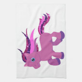 Linge De Cuisine poney pourpre kawaii (Vertical)