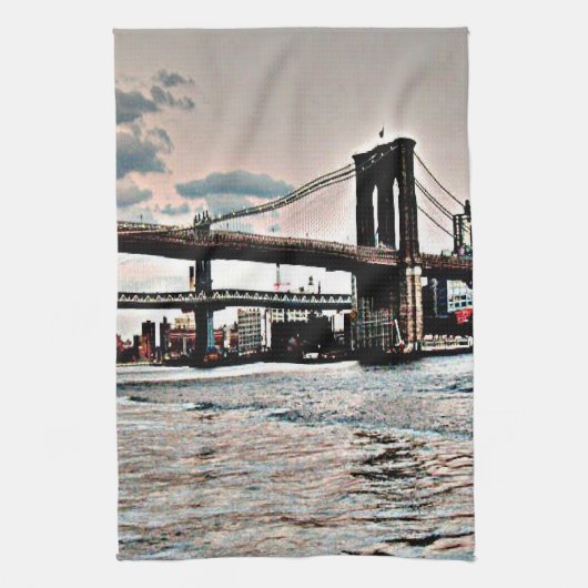Linge De Cuisine Pont de Brooklyn (Vertical)
