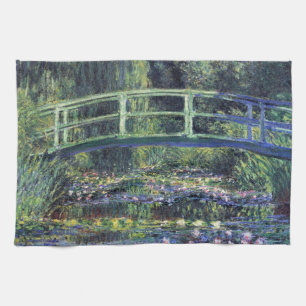 Linge De Cuisine Pont sur l'étang Nénuphar par Claude Monet