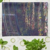 Linge De Cuisine Pont sur l'étang Nénuphar par Claude Monet (Plié)