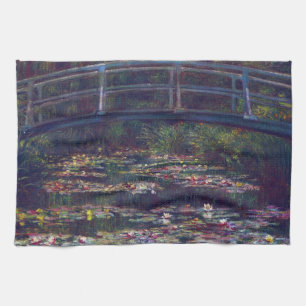 Linge De Cuisine Pont sur l'étang Nénuphar par Claude Monet