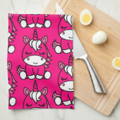 Linge De Cuisine Pony de licorne rose (Quart Plié)