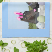 Linge De Cuisine Pony de Pâques et cheval (Plié)