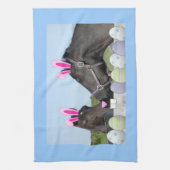 Linge De Cuisine Pony de Pâques et cheval (Vertical)