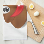 Linge De Cuisine poo emojis (Quart Plié)