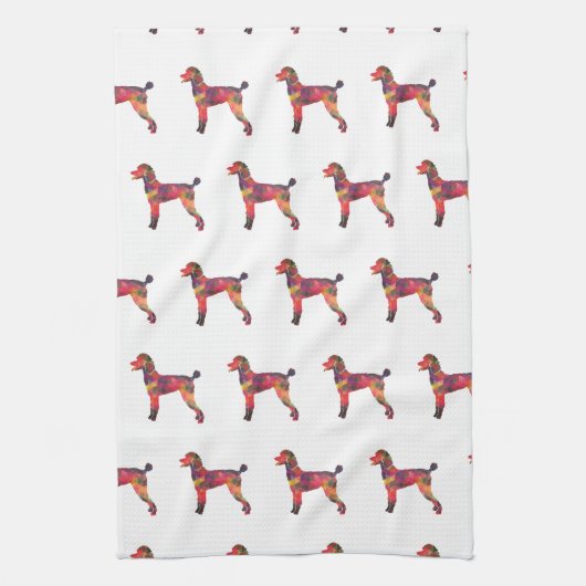 Linge De Cuisine Poodle Geo Silhouette Multi (Vertical)