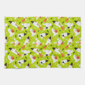 Linge De Cuisine Poodles d'Halloween (Horizontal)