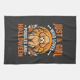 Linge De Cuisine Poodles Halloween Fille Conception Amoureux de Chi