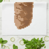 Linge De Cuisine Poop à 8 bits pour pixels (Plié)