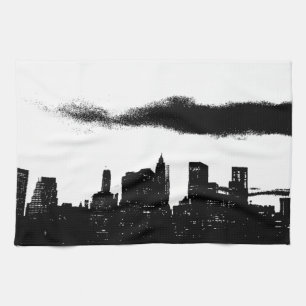 Linge De Cuisine Pop Art Black White New York City