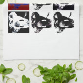 Linge De Cuisine Pop Art Elephants (Plié)