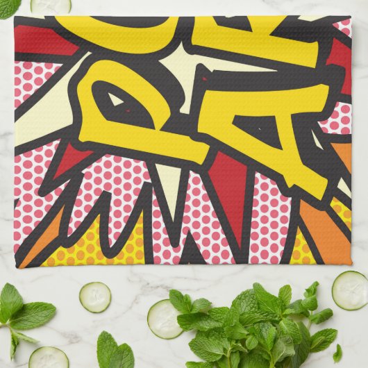 Linge De Cuisine POP ART Fun Retro Book (Plié)