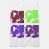 Linge De Cuisine Pop art Lemurs (Vertical)