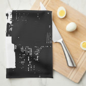 Linge De Cuisine Pop Art New York Silhouette (Quart Plié)