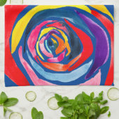 Linge De Cuisine pop art rose Abstrait (Plié)