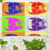 Linge De Cuisine Pop Art Skull (Plié)