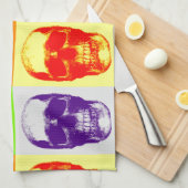 Linge De Cuisine Pop Art Skull (Quart Plié)
