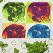 Linge De Cuisine Pop Art Skull (Plié)