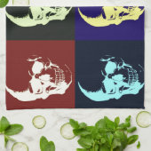 Linge De Cuisine Pop Art Skull (Plié)