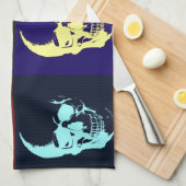 Linge De Cuisine Pop Art Skull (Quart Plié)