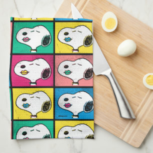 Linge De Cuisine Pop Art Snoopy Lips   Mod pour vous Motif