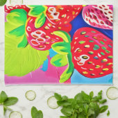 Linge De Cuisine Pop Art Strawberry (Plié)