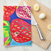 Linge De Cuisine Pop Art Strawberry (Quart Plié)