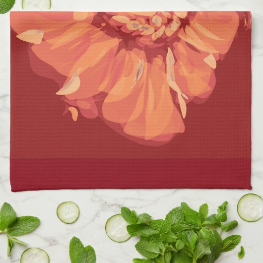 Linge De Cuisine poppie rouge (Plié)