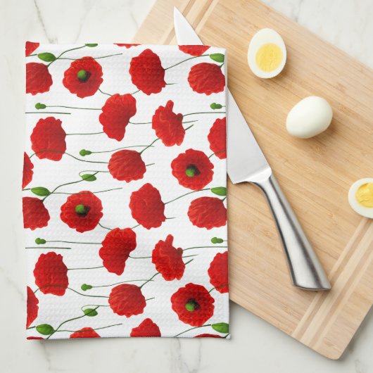 Linge De Cuisine Poppies (Quart Plié)