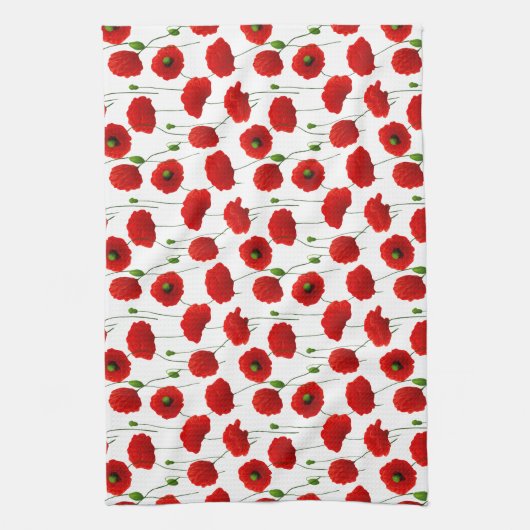 Linge De Cuisine Poppies (Vertical)