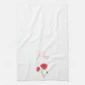 Linge De Cuisine Poppies d'aquarelle (Vertical)
