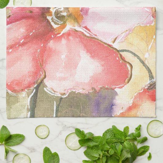 Linge De Cuisine Poppies douces I (Plié)