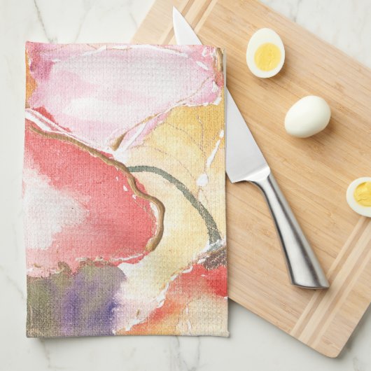 Linge De Cuisine Poppies douces I (Quart Plié)