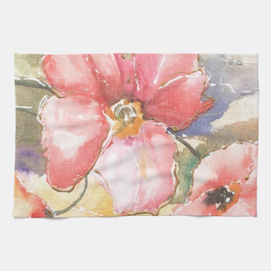 Linge De Cuisine Poppies douces I (Horizontal)