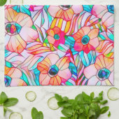 Linge De Cuisine Poppies et Fronds de palme (Plié)