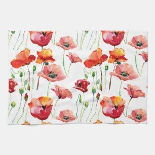 Linge De Cuisine Poppy Blossom : Simple Arrière - plan sans couture
