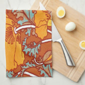 Linge De Cuisine Poppy vintage (Quart Plié)