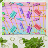 LINGE DE CUISINE POPSICLES D'ART DE POP (Plié)