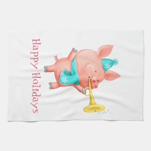 Linge De Cuisine Porc mignon de vacances (Horizontal)