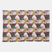 Linge De Cuisine Porcs avec le motif de casquettes (Horizontal)