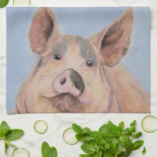 Linge De Cuisine Porcs de Devine (Plié)