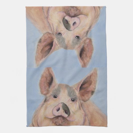 Linge De Cuisine Porcs de Devine (Vertical)