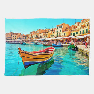 Linge De Cuisine Port animé : Bliss méditerranéens