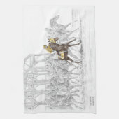 Linge De Cuisine Porte de départ de la course de cheval (Vertical)