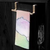 Linge De Cuisine Porte de pêche | Pretty Soft Pastel Aquarelle Ombr