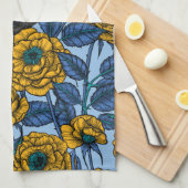 Linge De Cuisine Porté en rose (Quart Plié)